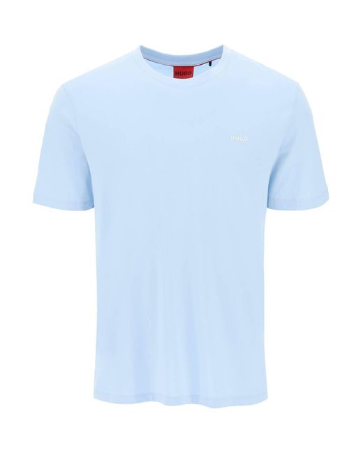 HUGO Blue Dero Logo T Shirt With for men