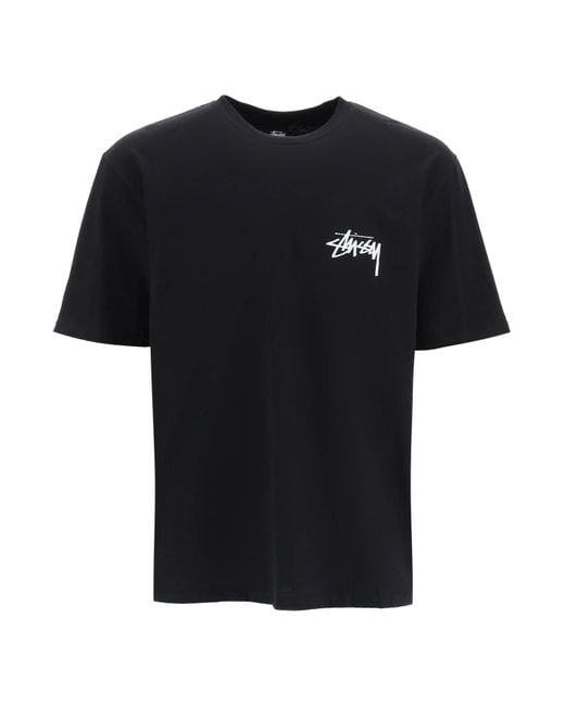 Stussy Black Dance Energy Print T-shirt for men