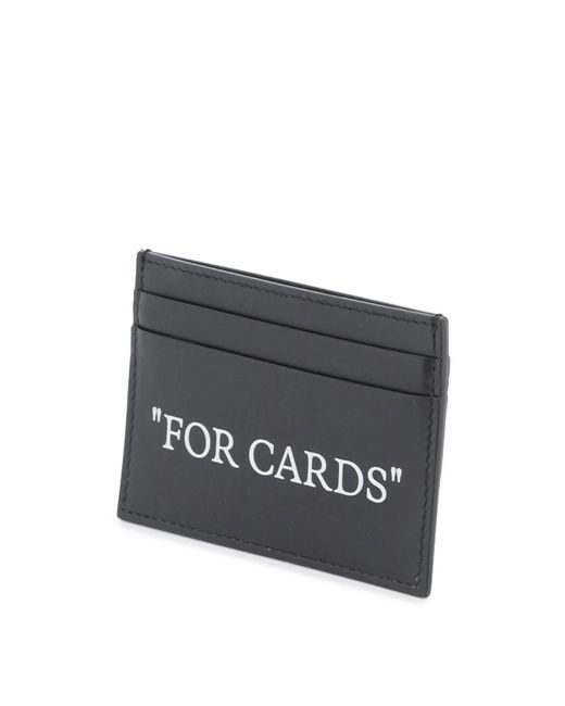Off-White c/o Virgil Abloh Black Bookish Card Holder With Lettering for men