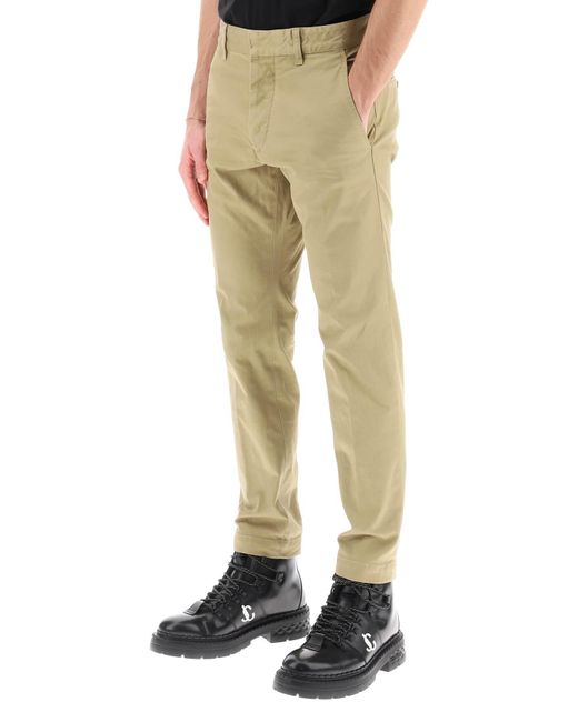 DSquared² Natural Cool Guy Pants In Stretch Cotton for men