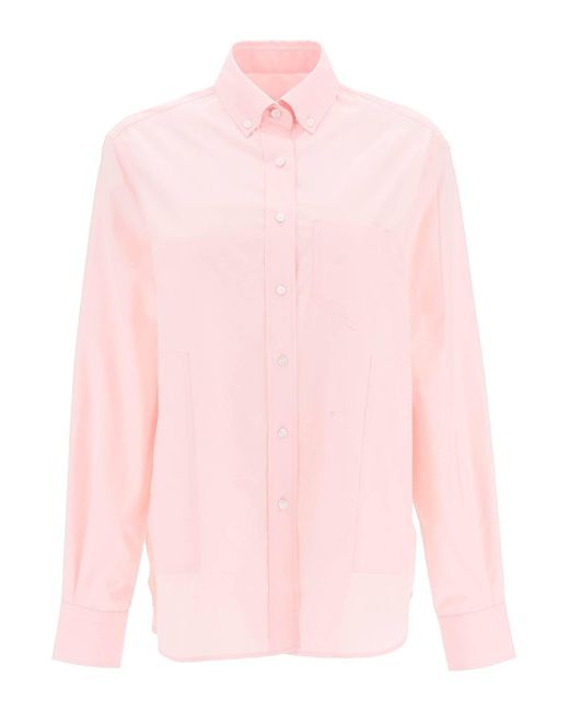 Saks Potts Pink Aks Potts 'william' Cotton Shirt