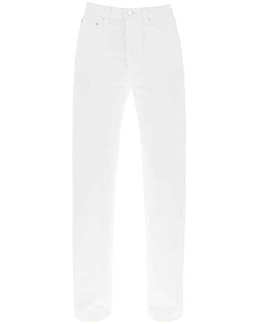 Jeans Loose A Taglio Dritto di Totême  in White