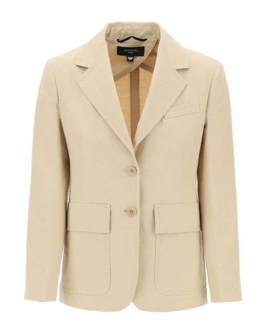 Weekend by Maxmara Natural Cotton And Linen Dattero Bl