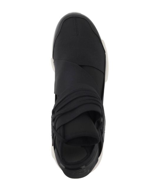 Y-3 Black Low Qasa Sneakers
