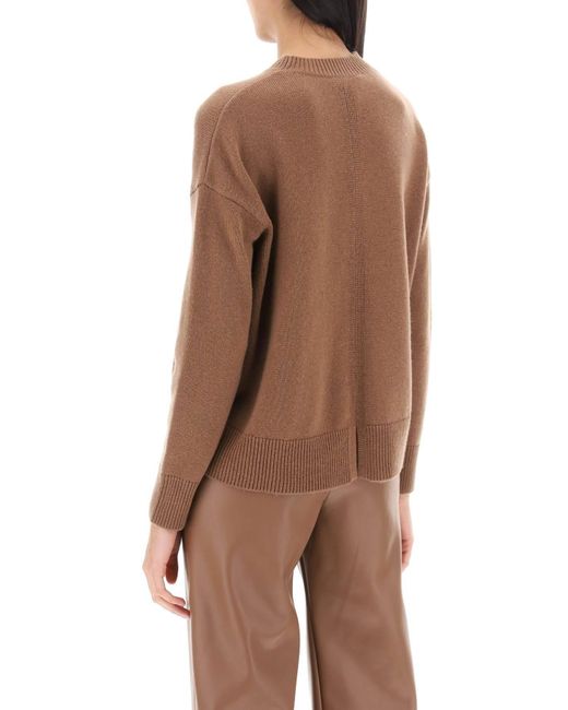 Max Mara Brown Venezia Wool And Cashmere Sweater