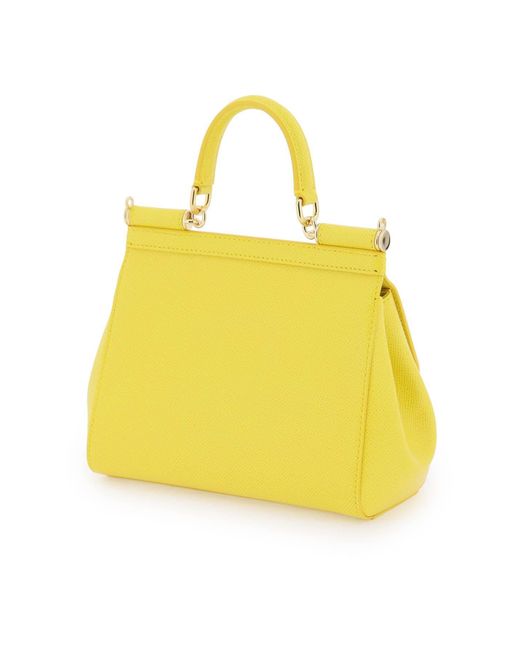 Dolce & Gabbana Yellow Small 'sicily' Bag