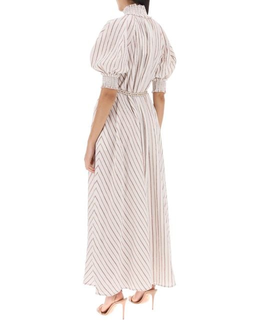 Zimmermann Devi Swing Striped Maxi Dress | Lyst