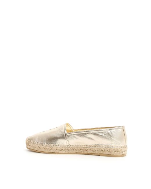saint laurent gold espadrilles