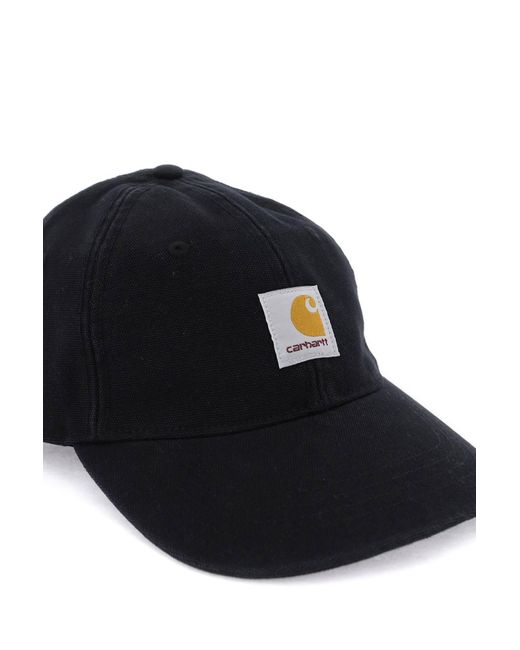 Carhartt Black Icon Baseball Cap With Patch Logo for men