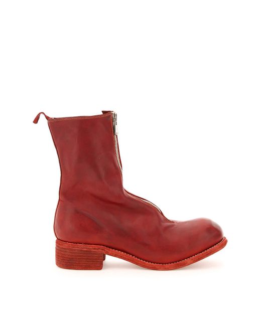 guidi red boots