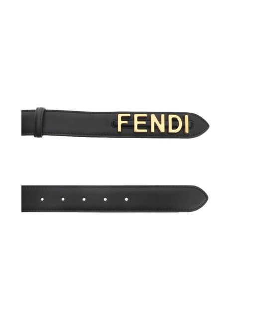 Fendi Black Graphy Belt