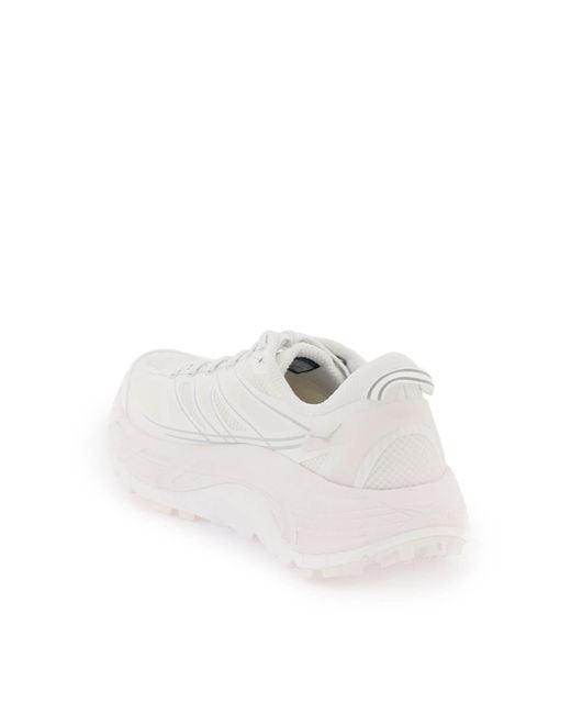 Hoka One One White 'mafate Speed 2' Sneakers