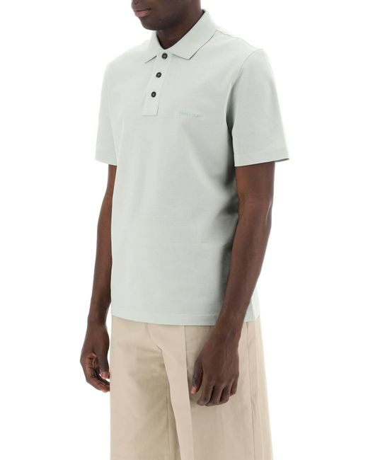Ferragamo Green Organic Cotton Polo Shirt for men