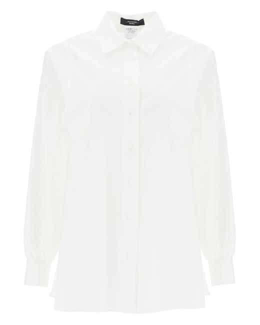 Weekend by Maxmara White Fufy Cotton Poplin Shirt