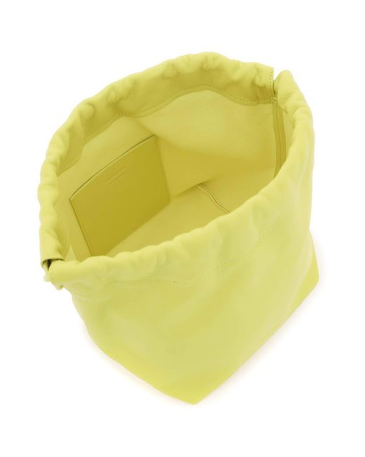 Borsa A Secchiello Dumpling di Jil Sander in Yellow