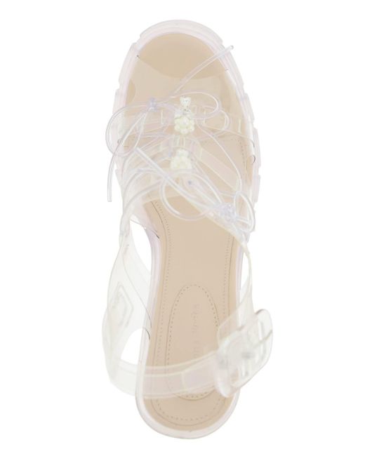 Simone Rocha White 'jelly Trek' Sandals