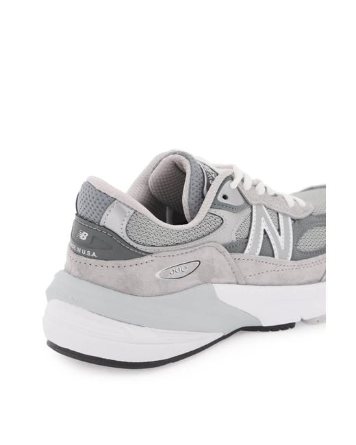 New Balance White 990V6 Sneakers Made In