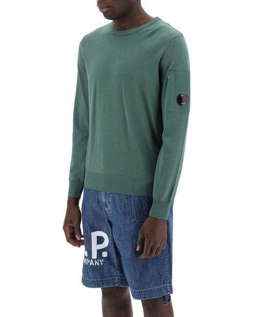 C P Company Green Juelas Cotton Pullover for men