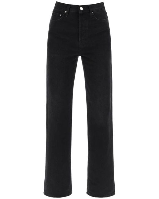Totême  Black Organic Denim Classic Cut Jeans