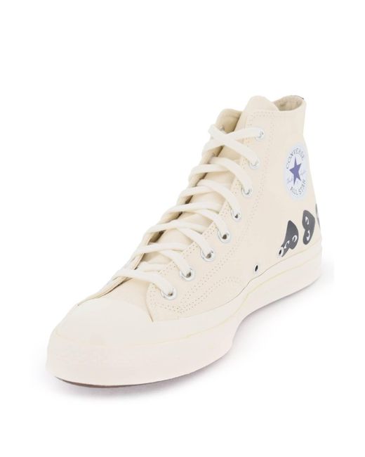 Sneakers High-Top Multi Chuck 70 Multi Heart Converse X Comme Des Garçons Play di COMME DES GARÇONS PLAY in White da Uomo