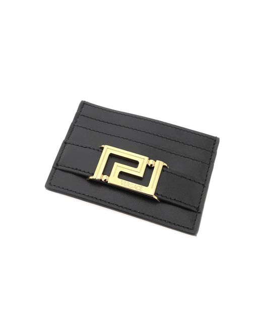 Versace Black Greca Goddes Cardholder