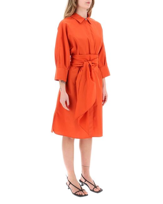 Max Mara Orange Midi Tabata Chem