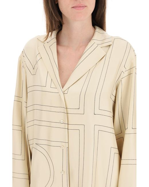 Totême  Natural Silk Twill Pajama Shirt