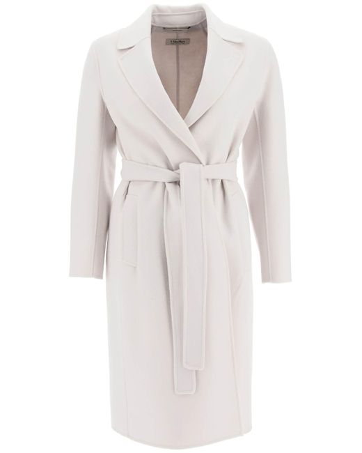 Max Mara Pauline New Wool Coat in White | Lyst