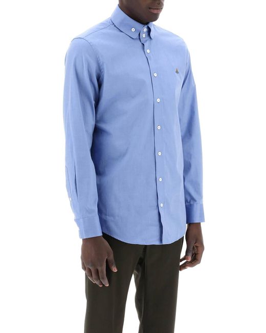 Vivienne Westwood Blue Two Button Krall Shirt