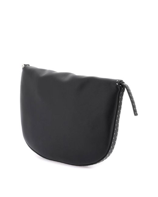 SAVETTE Black Small Hobo Tondo Shoulder Bag