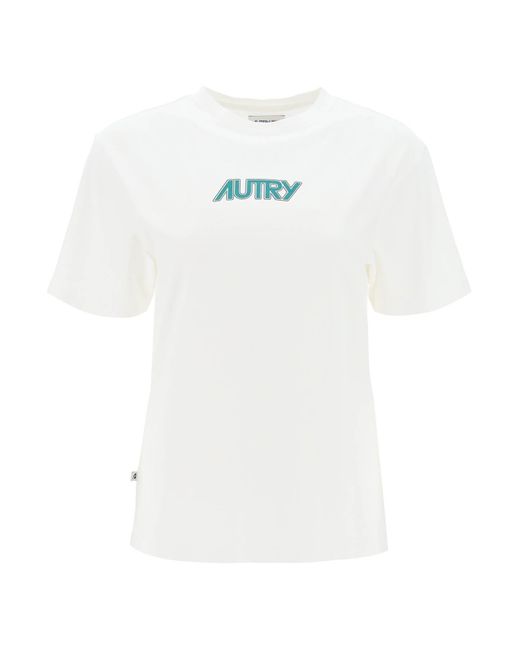 Autry White T-Shirt With Printed Logo