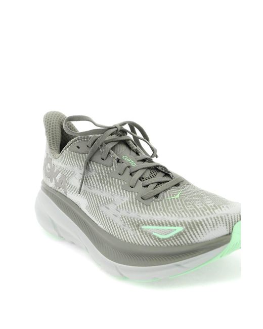Hoka One One Gray 'clifton 9' Sneakers for men
