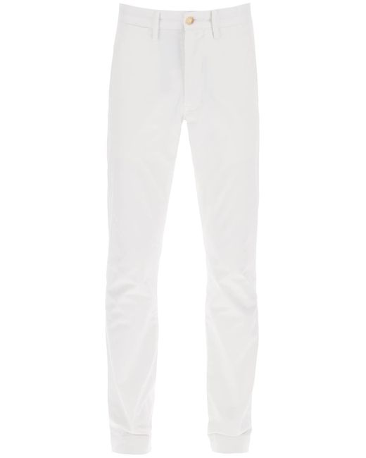 Polo Ralph Lauren White Chini Pants In Cotton for men