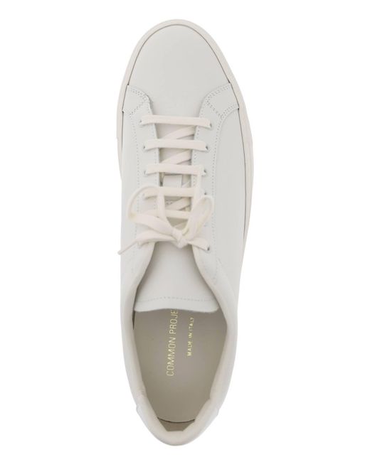 Common Projects White Retro Low Top Sne for men