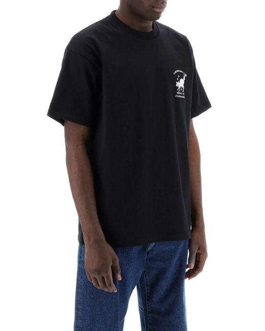 Carhartt Black "Graphic Embroidered Icons T-Shirt With for men