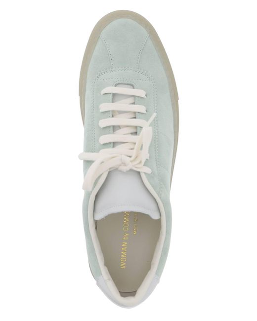 Common Projects Green Suede Leather Sneakers For Men