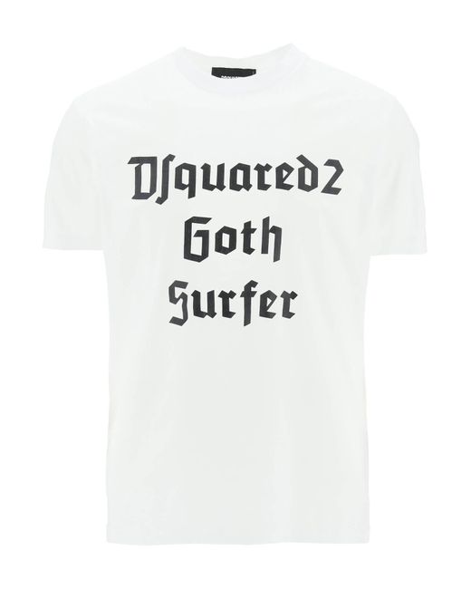 DSquared² White 'd2 Goth Surfer' T-shirt for men
