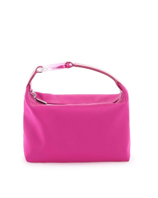 Eera Pink Satin Mini Moon Bag