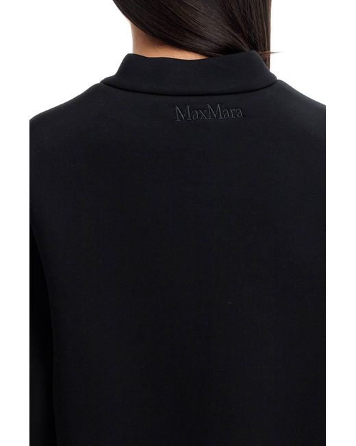 Max Mara Black 'Acorn' Sweatshirt With Three-Quarter