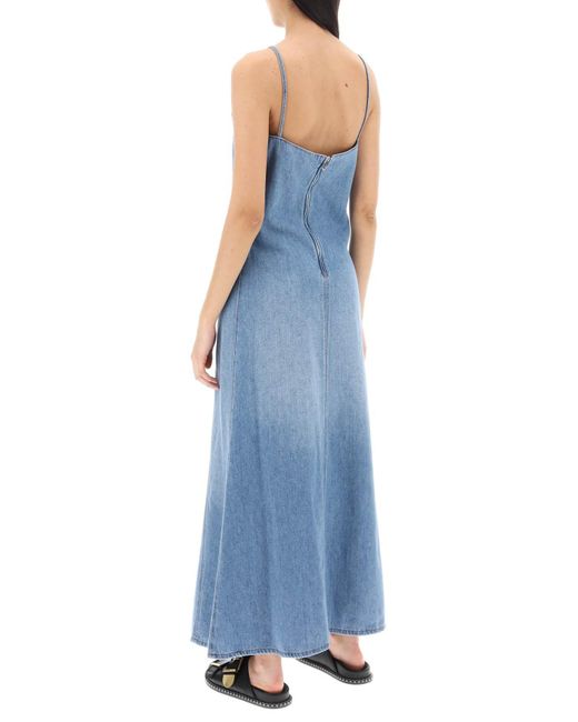 Chloé Blue Chloe' Denim Maxi Dress For