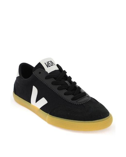 Veja Black 'volley Canvas' Sports Shoes,
