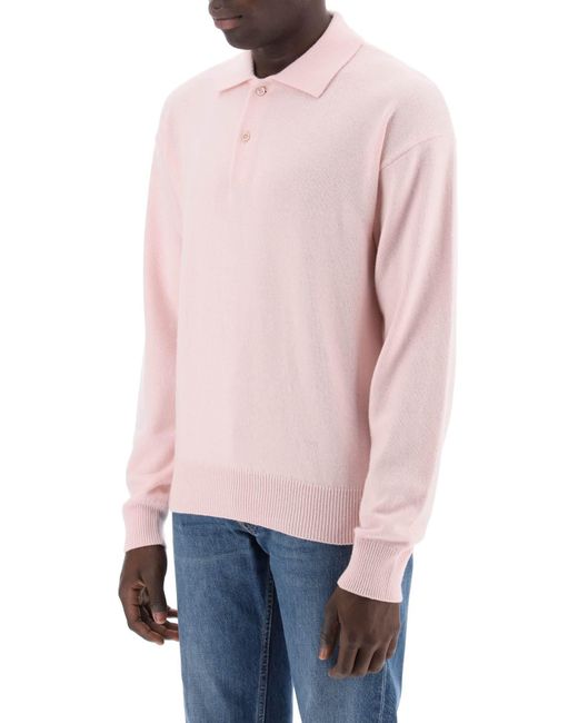 The Row Pink Polo-style Joyce Pullover for men