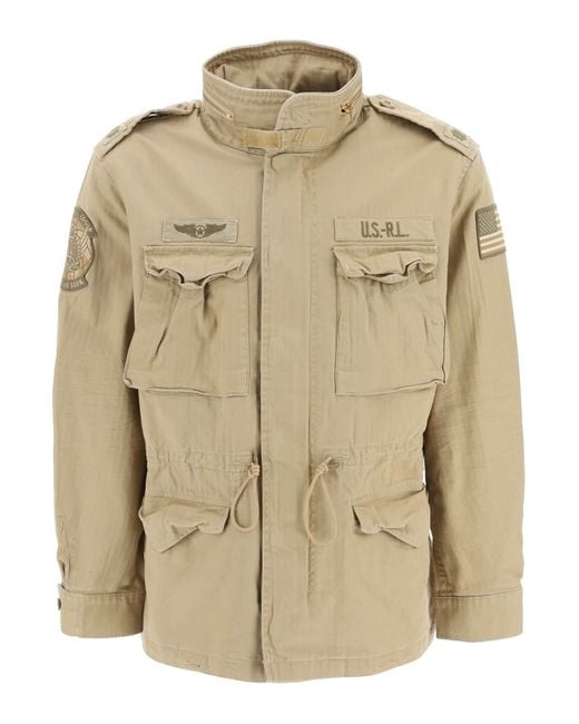 Polo Ralph Lauren Natural Cotton Military Jacket for men