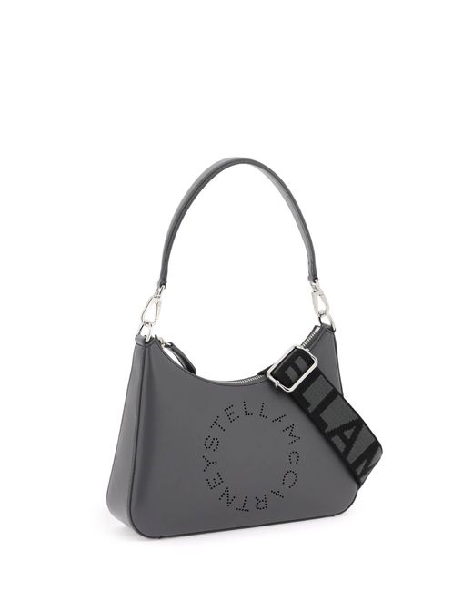Stella McCartney Black Small Logo Shoulder Bag
