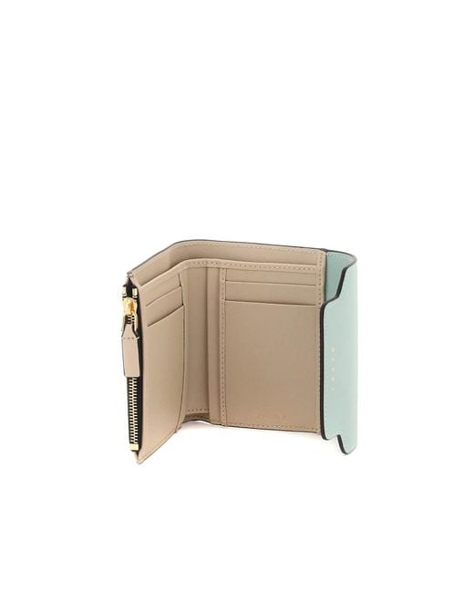 Marni Blue Bi-fold Wallet With Flap