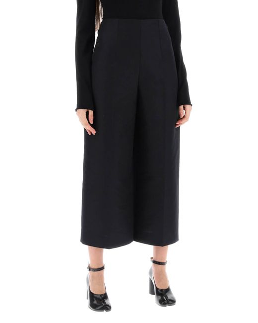 Marni Blue wide-legged Cropped Pants With Flared