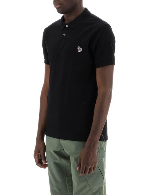 PS by Paul Smith Black Slim Fit Polo Shirt for men