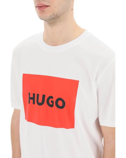 HUGO Red Dulive T Shirt With Logo Box for men