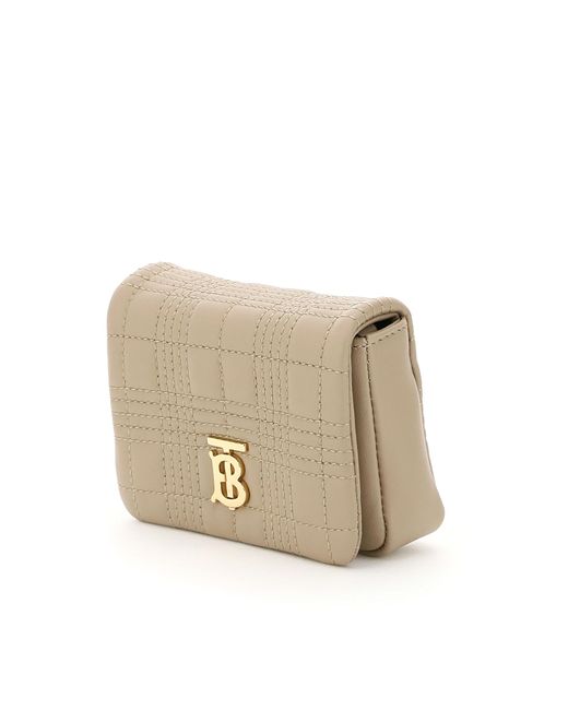 Lola leather crossbody bag Burberry Beige in Leather - 27350752