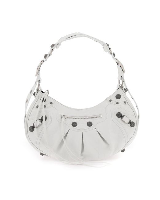 Balenciaga White Leather 'Le Cagole' S Bag